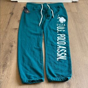 U.S. Polo Assn. Teal Sweatpants